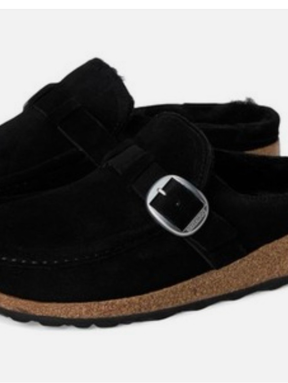 Birkenstock Black Lined Slip-On Clog/Mule Size 8W/6M pre-owned